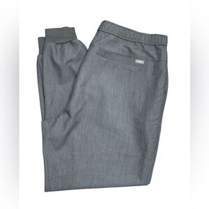 Figs Scrubs Jogger Pants Men’s Graphite Gray with Green Drawstring Size XXL